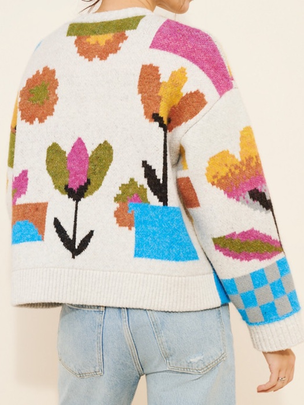 Free People Tulip Whirl Cardigan Size M - Picture 5 of 10